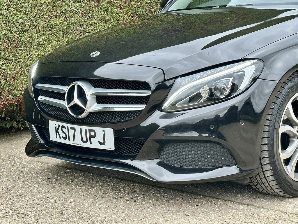 Mercedes-Benz C Class 1.6 C200d Sport Premium Estate G-tron KS17UPJ Black #5