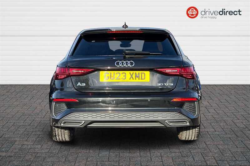 Audi A3 1.0 Tfsi 30 S Line Sportback S Tronic E GU23XMD Black #4