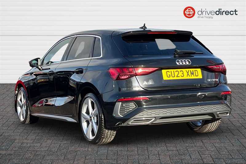Audi A3 1.0 Tfsi 30 S Line Sportback S Tronic E GU23XMD Black #5