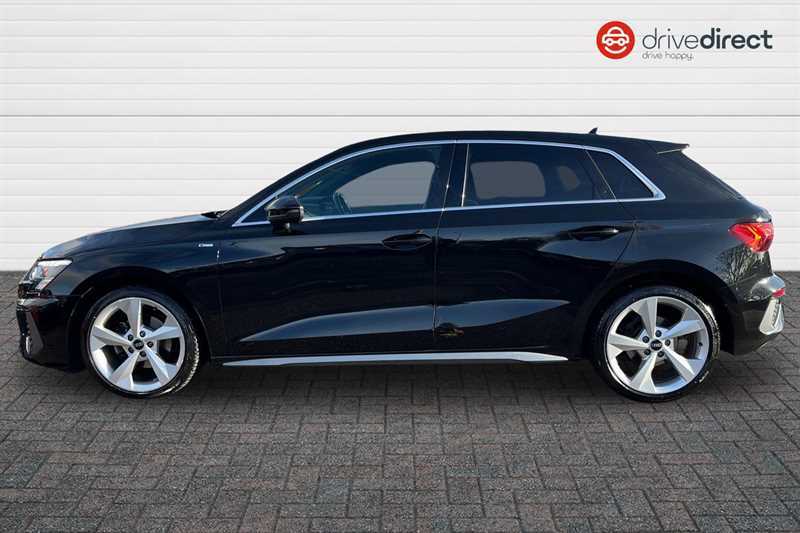 Audi A3 1.0 Tfsi 30 S Line Sportback S Tronic E GU23XMD Black #6