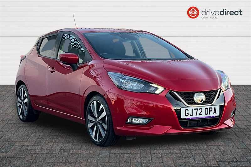 Nissan Micra 1.0 Ig-t Tekna Hatchback Xtron Euro 6 Red