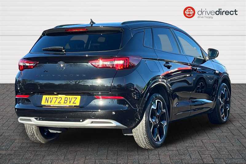 Vauxhall Grandland 1.2 Turbo Ultimate Suv Euro 6 S NV72BVZ Black #3