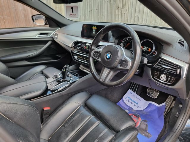 BMW 5 Series 2.0 520D M Sport Saloon Euro 6 S YS18YHG Black #2
