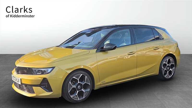 Vauxhall Astra 1.2 Turbo Ultimate Hatchback Euro VE72HJV Yellow #2