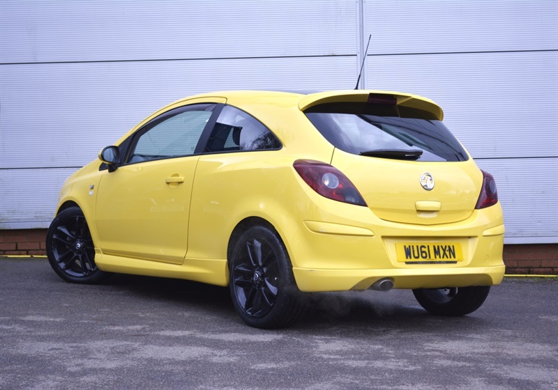 Vauxhall Corsa 1.2 16V Limited Edition Hatchback Manua WU61MXN Yellow #4