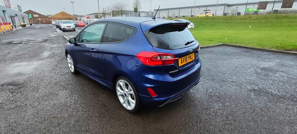 Ford Fiesta 1.0T Ecoboost St-line Hatchback AV18YNJ Blue #3