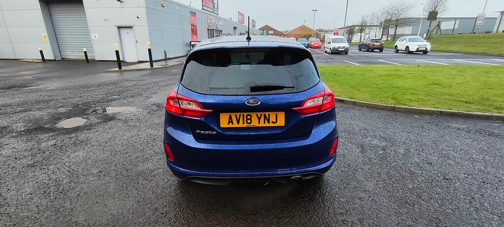 Ford Fiesta 1.0T Ecoboost St-line Hatchback AV18YNJ Blue #4