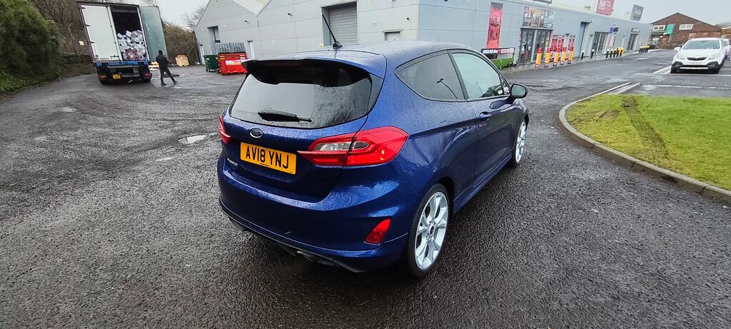 Ford Fiesta 1.0T Ecoboost St-line Hatchback AV18YNJ Blue #5
