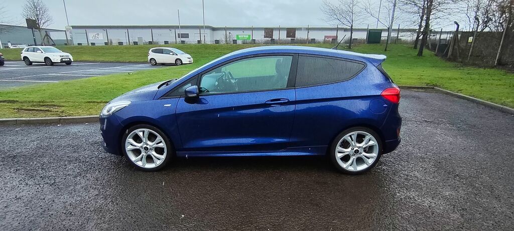 Ford Fiesta 1.0T Ecoboost St-line Hatchback AV18YNJ Blue #2