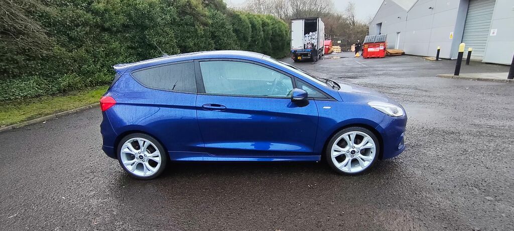Ford Fiesta 1.0T Ecoboost St-line Hatchback AV18YNJ Blue #6