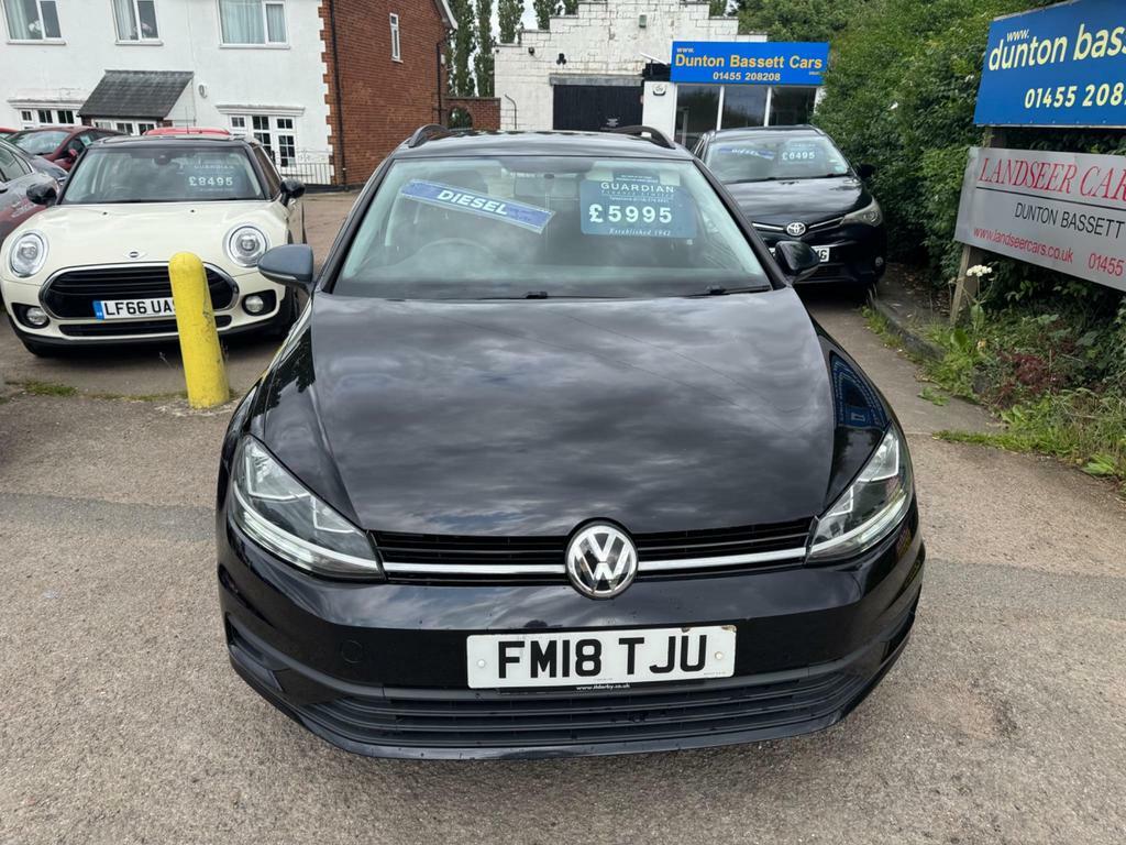 Volkswagen Golf 1.6 Tdi S Euro 6 Ss FM18TJU Black #2