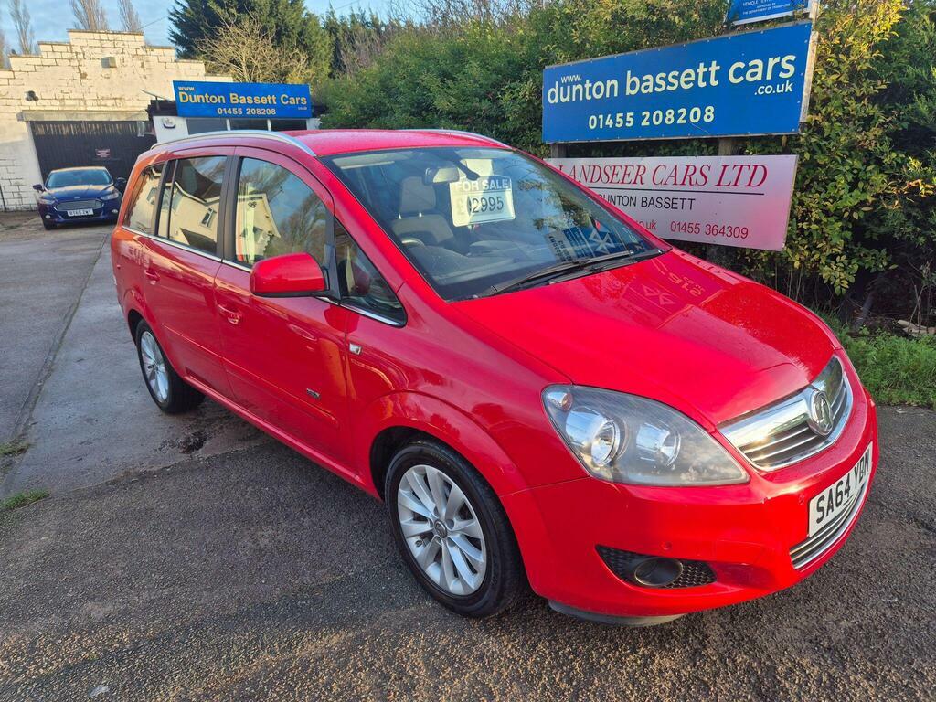 Vauxhall Zafira 1.8 16V Design Euro 5 Red
