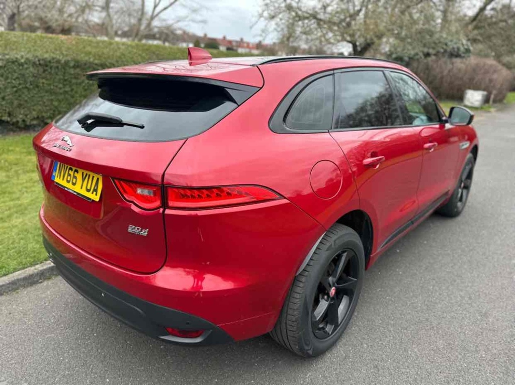 Jaguar F-Pace D180 R-sport U2460 Ulez NV66YUA Red #3