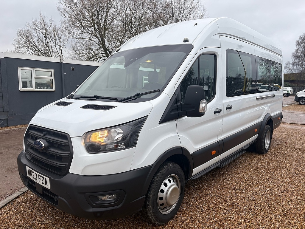 Ford Transit Custom 460 2.0 Ecoblue Leader L4 Xlwb 17 Seater Minibus - WN23FZA White #2