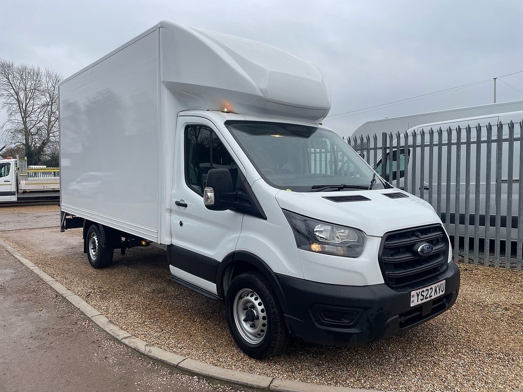 Ford Transit Custom 350 2.0 Ecoblue Leader L4 Xlwb Luton Van - Tail LI YS22KVU White #2