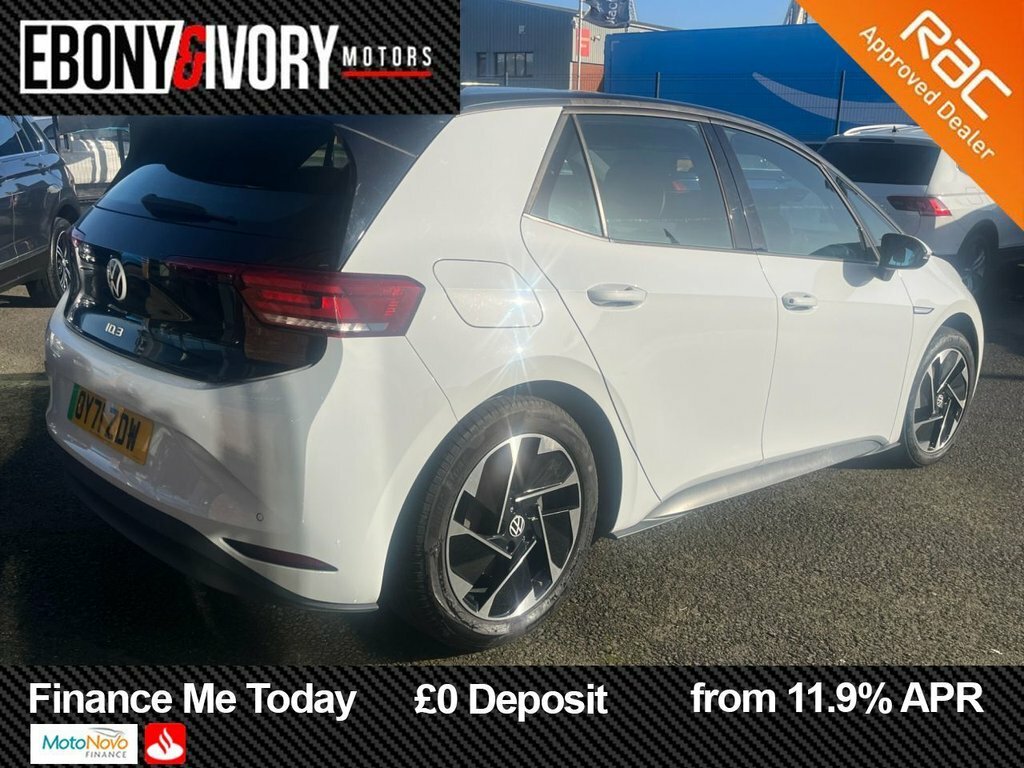 Volkswagen ID.3 Hatchback OY71ZDW White #3
