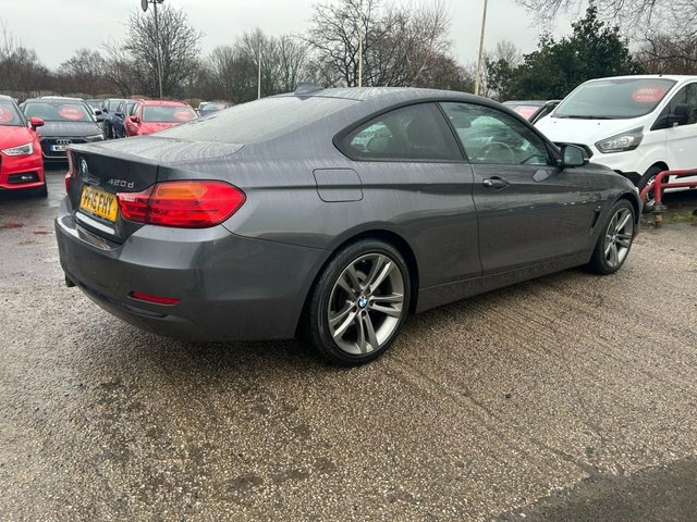 BMW 4 Series Gran Coupe 2015 2.0 420D Sport Coupe Euro 6 PF15FHY Grey #3