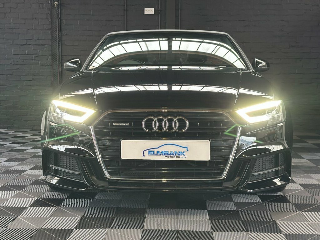 Audi A3 Cabriolet 2L S Line SA17CPG Black #2