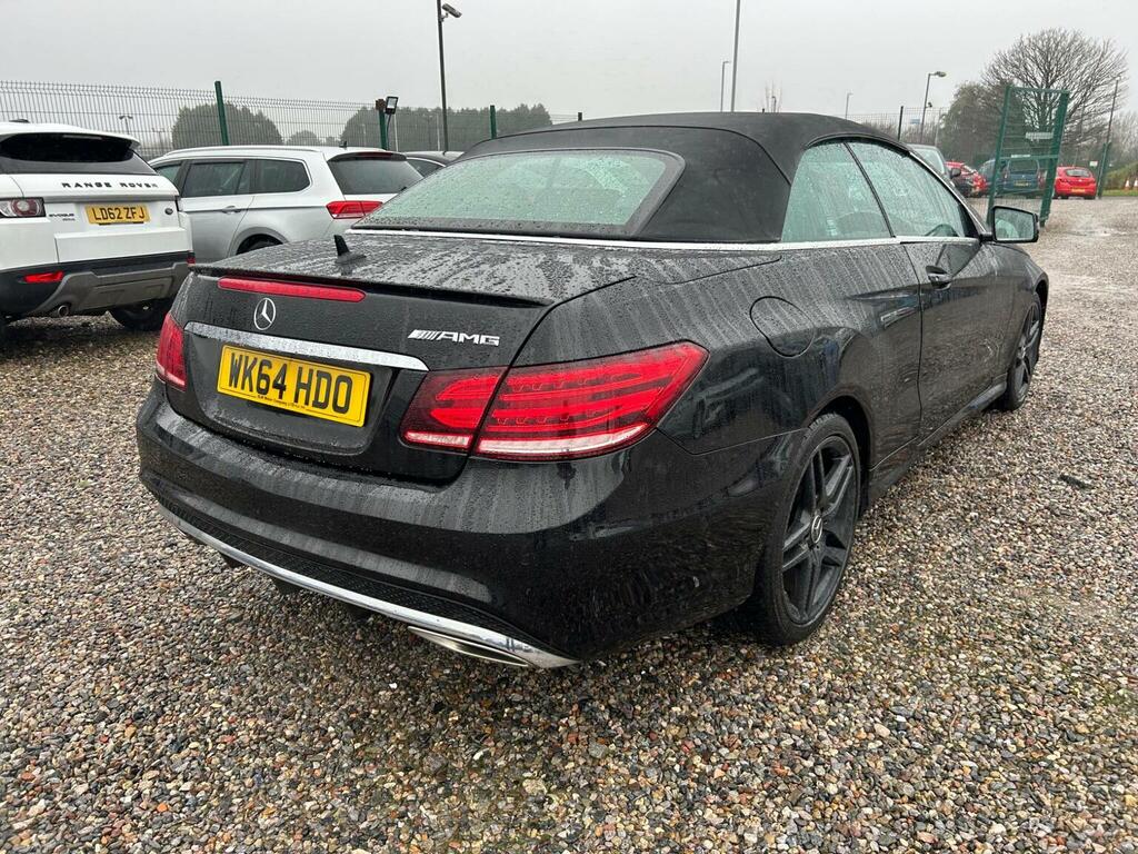 Mercedes-Benz E Class Convertible 2.1 E250 Cdi Amg Sport Cabriolet G-tro WK64HDO Black #6