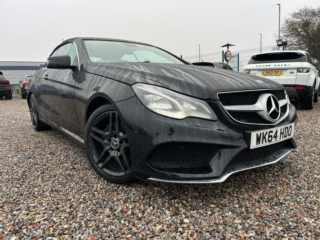 Mercedes-Benz E Class Convertible 2.1 E250 Cdi Amg Sport Cabriolet G-tro Black
