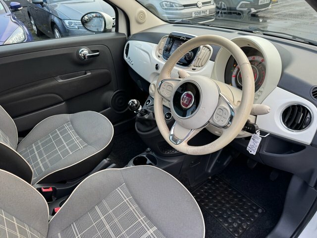 Fiat 500 1.2 Lounge Edition Hatchback PG17EAM White #2