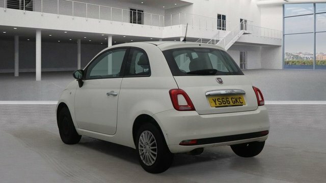 Fiat 500 1.2 Pop Edition Hatchback Eur YS66GKC White #2