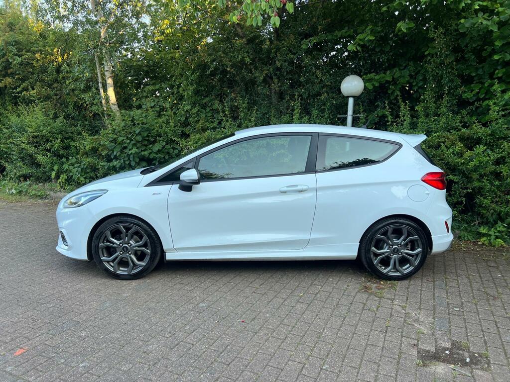 Ford Fiesta 1.0T Ecoboost St-line Euro 6 Ss SF68WMV White #5