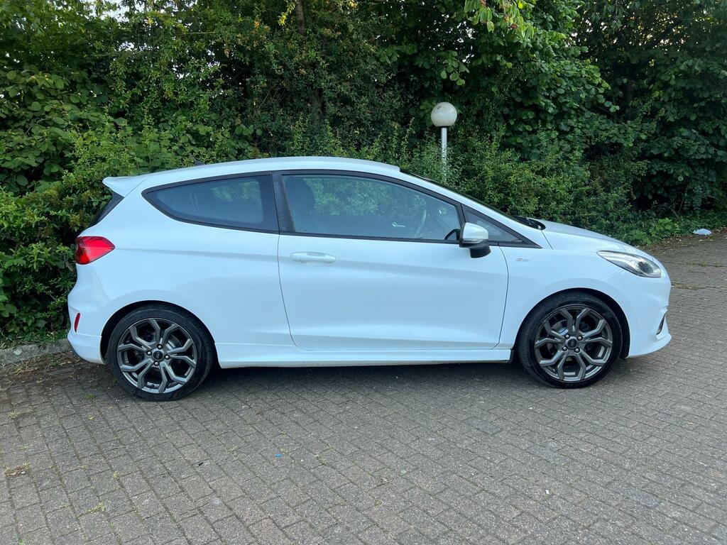 Ford Fiesta 1.0T Ecoboost St-line Euro 6 Ss SF68WMV White #2