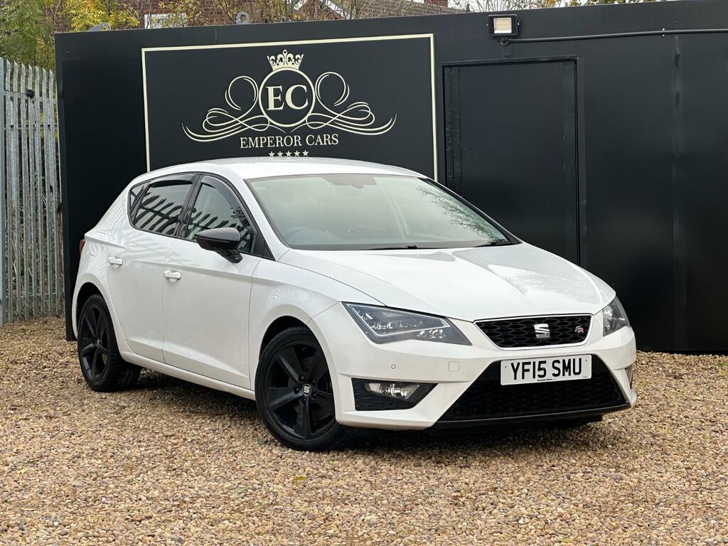 Seat Leon Hatchback 2.0 Tdi Cr Fr 201515 White #4