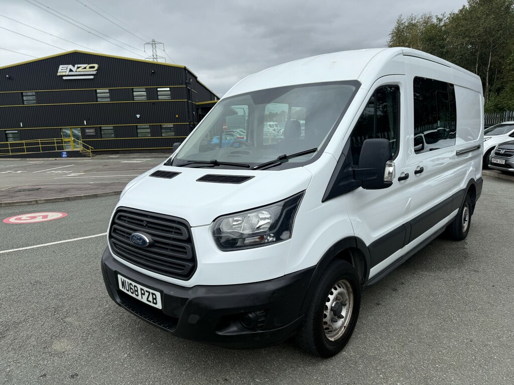 Ford Transit Custom 2.0 350 Ecoblue Crew Van Double Cab 6Dr Man WU68PZB White #3