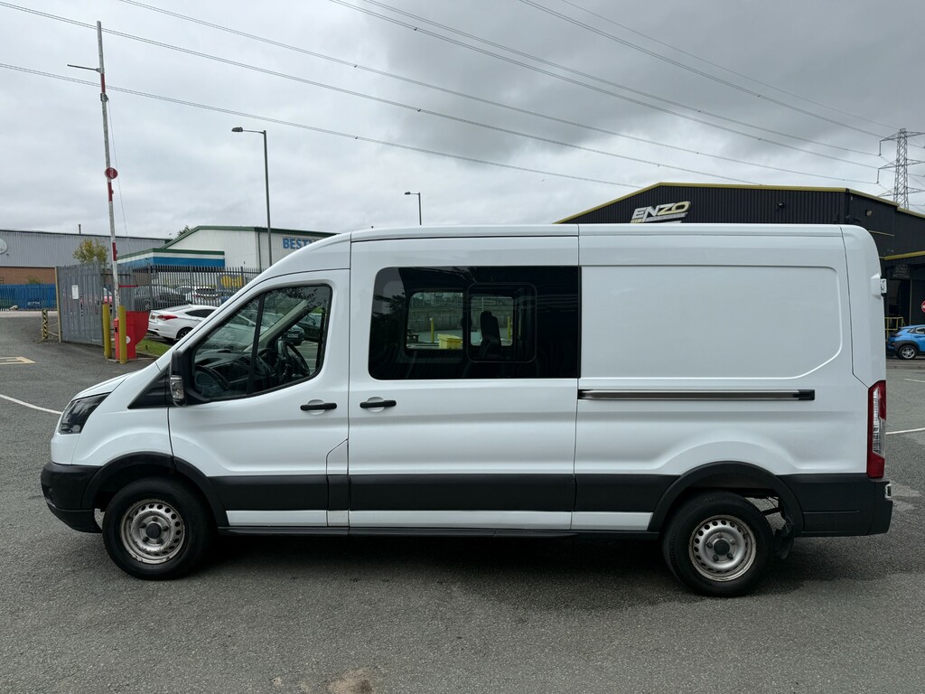 Ford Transit Custom 2.0 350 Ecoblue Crew Van Double Cab 6Dr Man WU68PZB White #4
