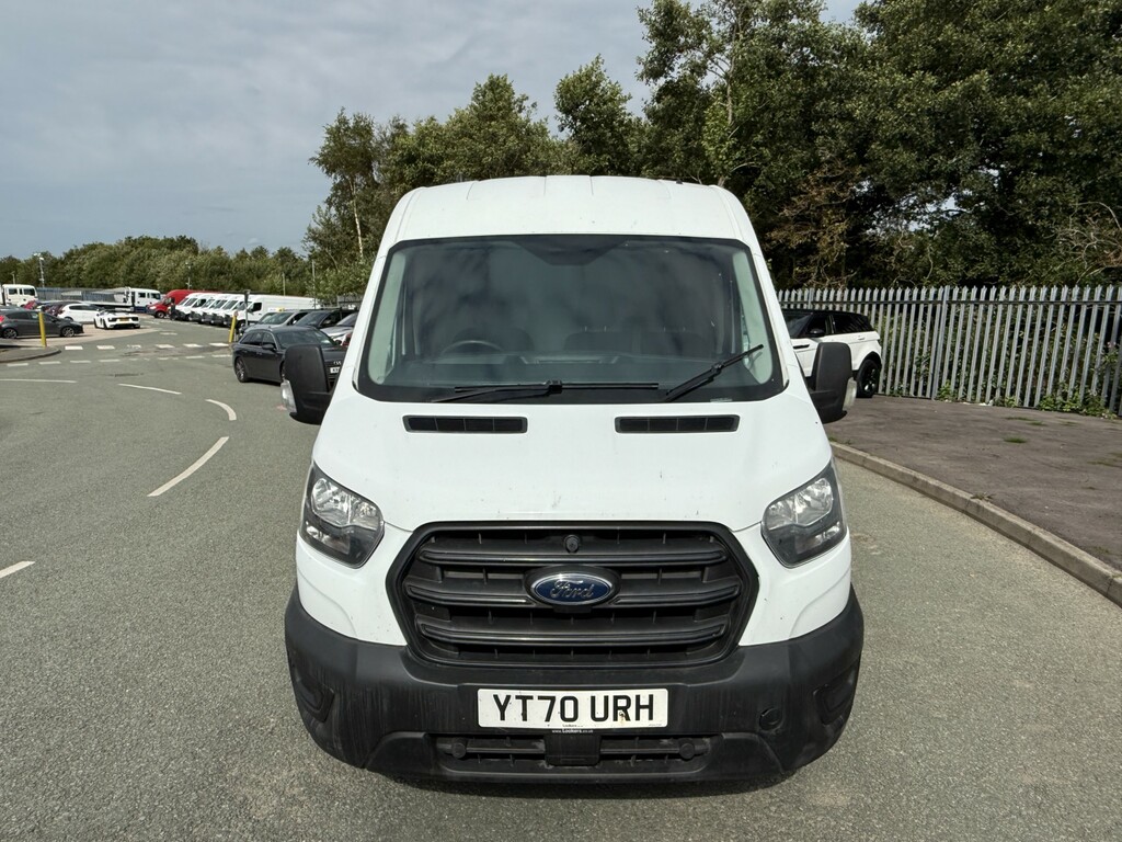 Ford Transit Custom 2.0 350 Ecoblue Leader Panel Van YT70URH White #2