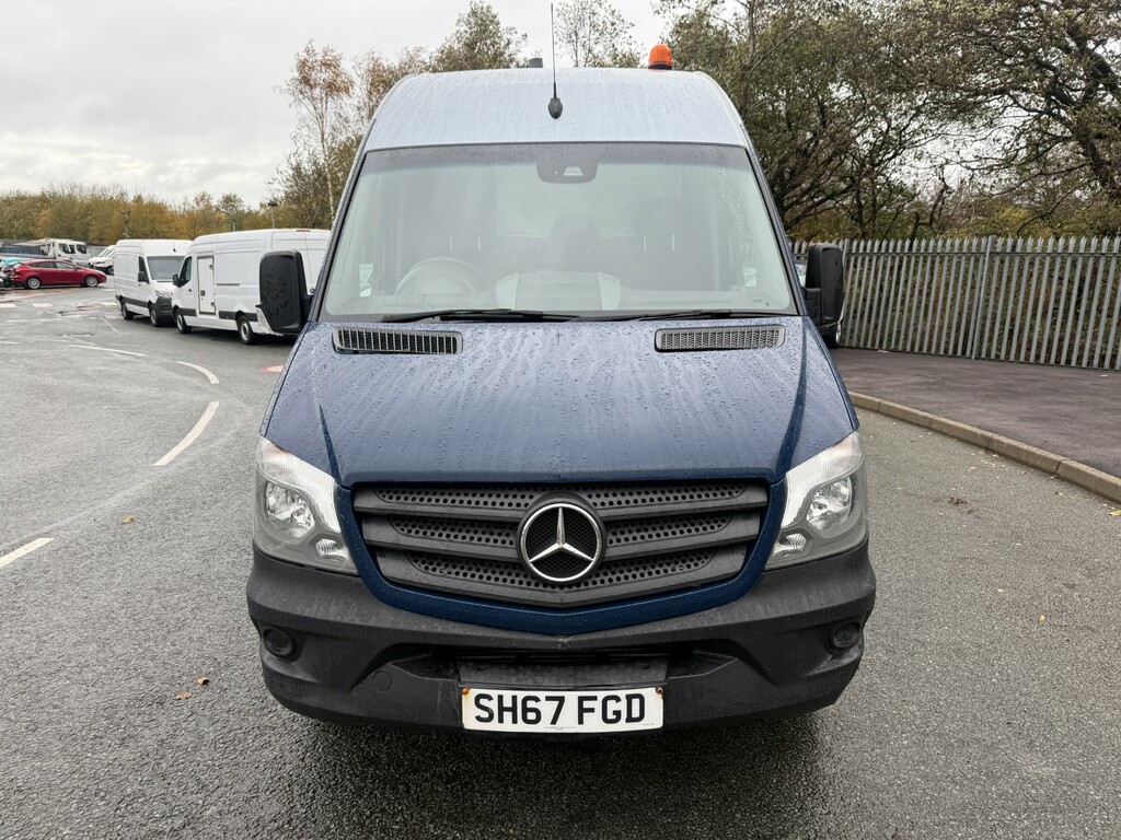 Mercedes-Benz Sprinter 2.1 516 Cdi Panel Van Rwd L2 16 SH67FGD Blue #2
