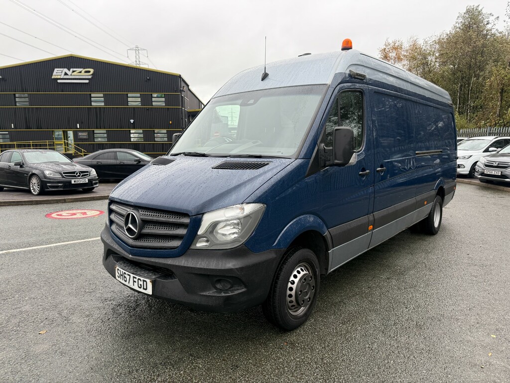Mercedes-Benz Sprinter 2.1 516 Cdi Panel Van Rwd L2 16 SH67FGD Blue #3