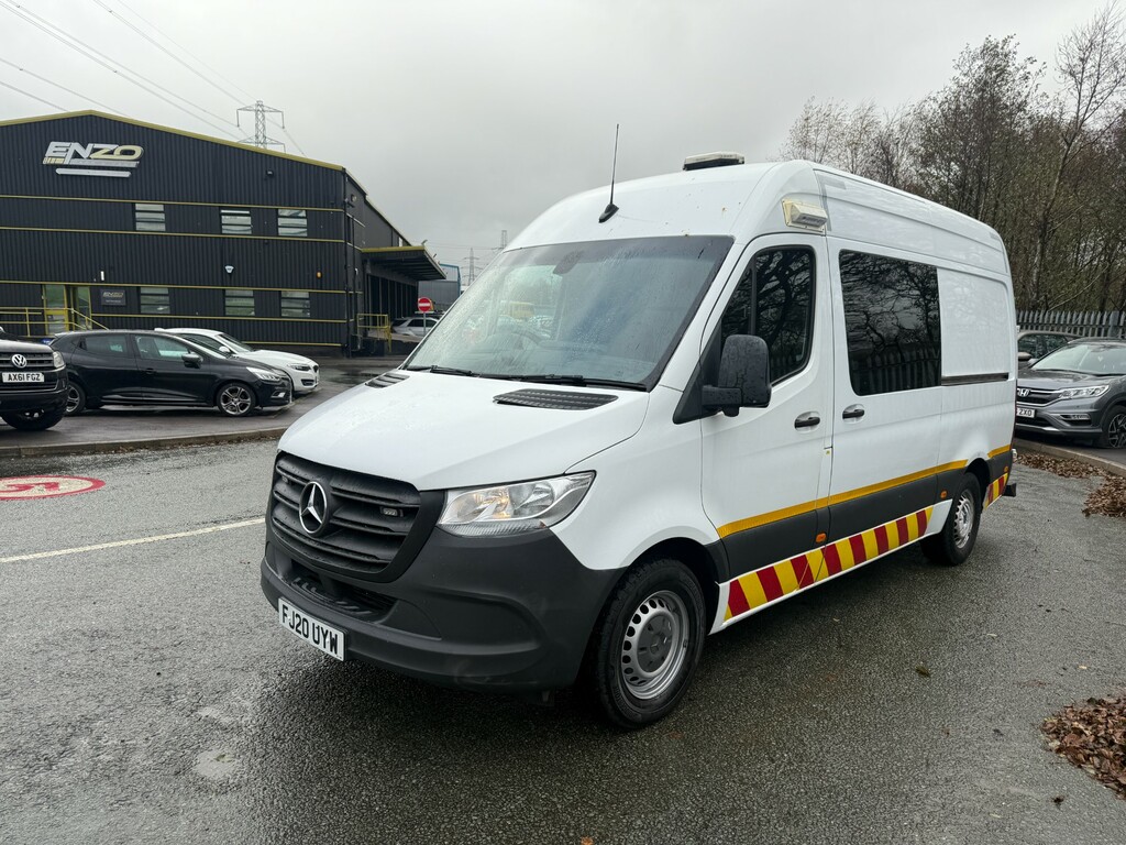 Mercedes-Benz Sprinter 2.1 314 Cdi Panel Van Rwd L2 H2 FJ20UYW White #3