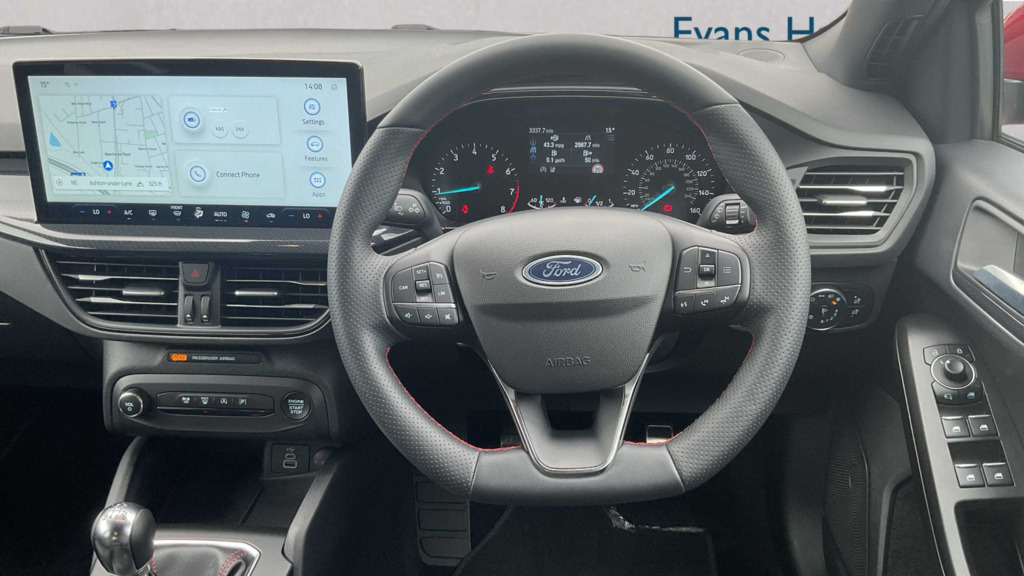 Ford Focus 1.0 Ecoboost Hybrid Mhev St-line 2025 MH74TWX Red #2