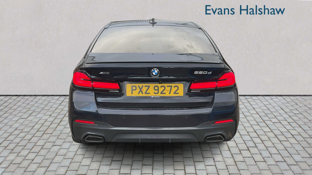 BMW 5 Series 520D Xdrive Mht M Sport Step 2021 PXZ9272 Black #5