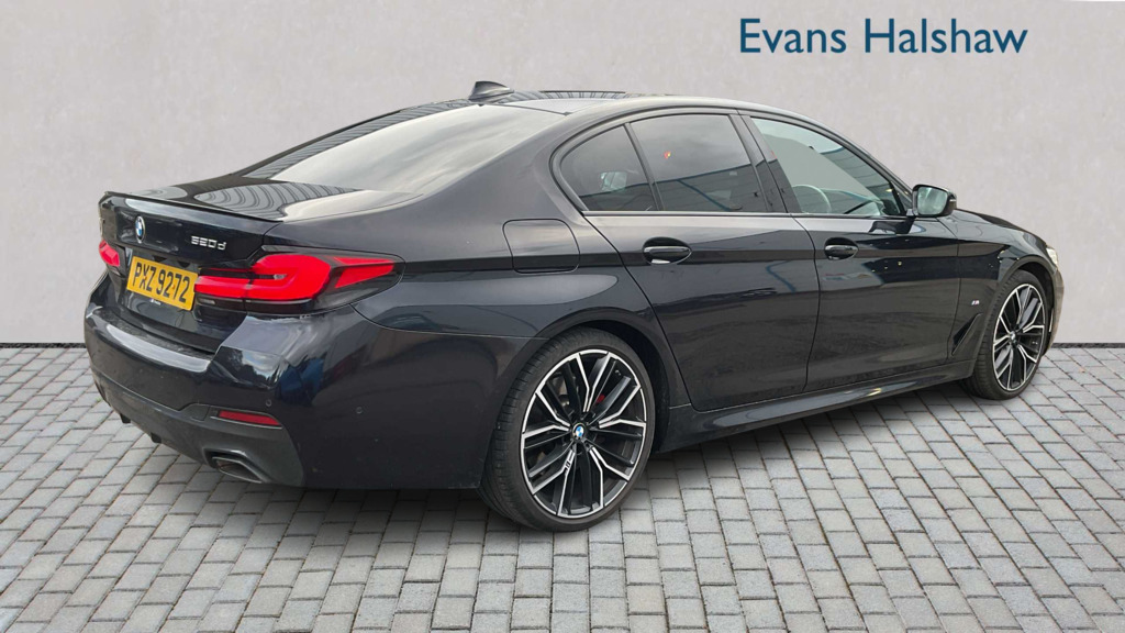 BMW 5 Series 520D Xdrive Mht M Sport Step 2021 PXZ9272 Black #4