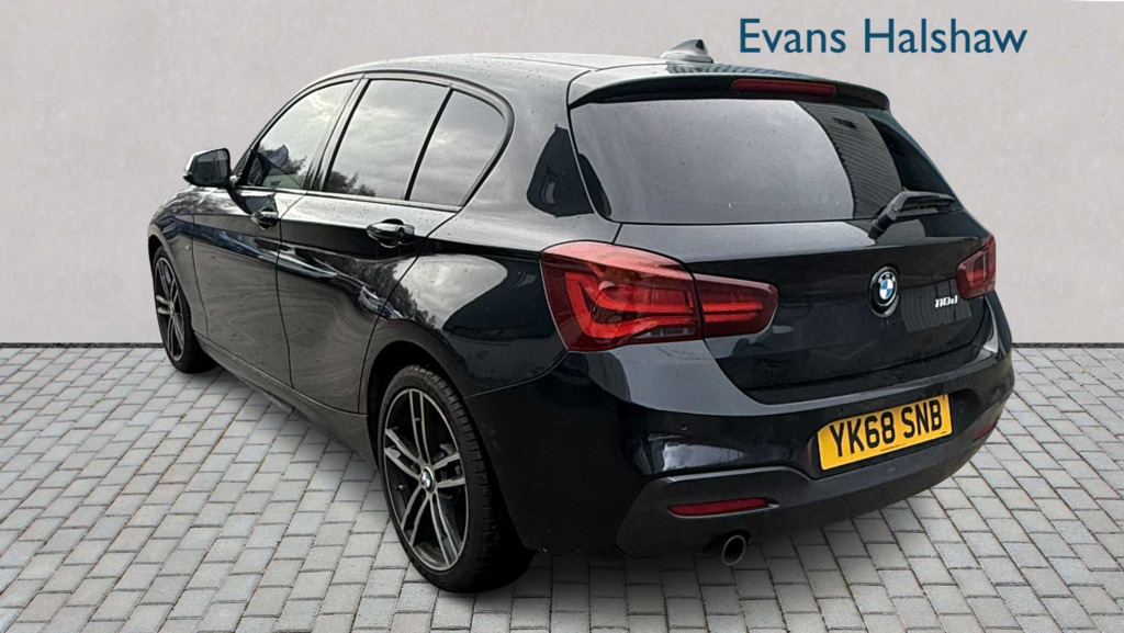 BMW 1 Series 118D M Sport Shadow Edition 2019 YK68SNB Black #3