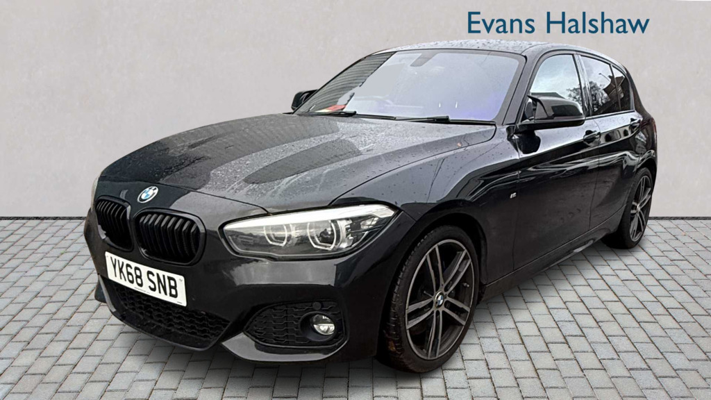 BMW 1 Series 118D M Sport Shadow Edition 2019 YK68SNB Black #2