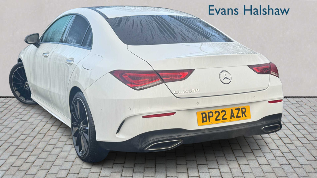 Mercedes-Benz CLA Class 180 Amg Line Premium Night Ed Tip 2022 BP22AZR White #2