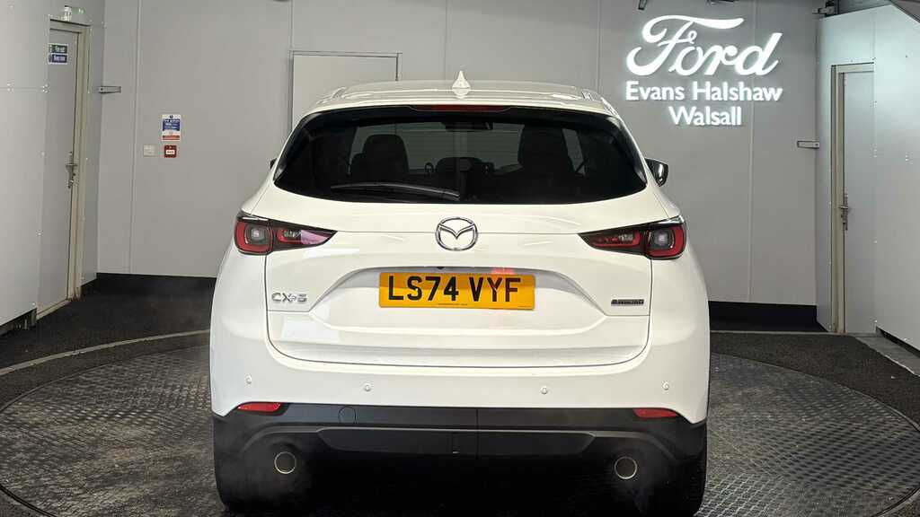Mazda CX-5 2.0 E-skyactiv G Mhev Exclusive-line 2024 LS74VYF White #6