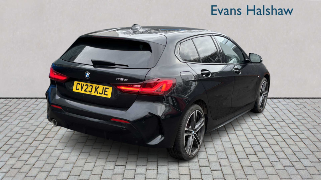 BMW 1 Series 116D M Sport Live Cockpit Professional 2023 CV23KJE Black #4