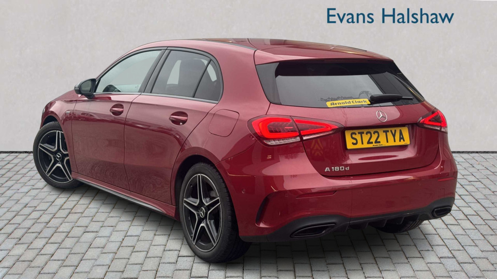Mercedes-Benz A Class A180d Amg Line Executive Edition 2022 Red #2