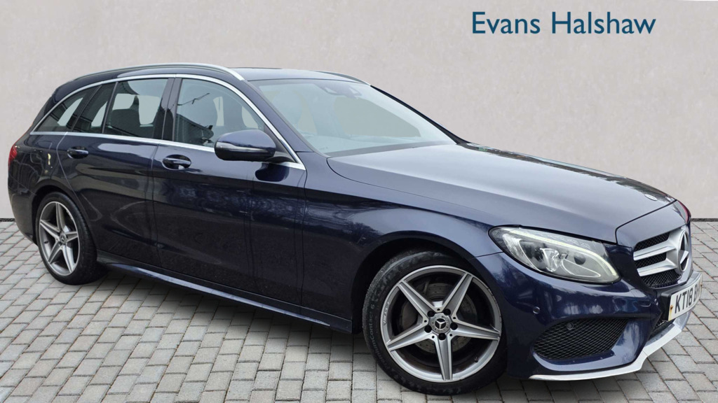 Mercedes-Benz C Class C220d Amg Line 9G-tronic 2018 Blue