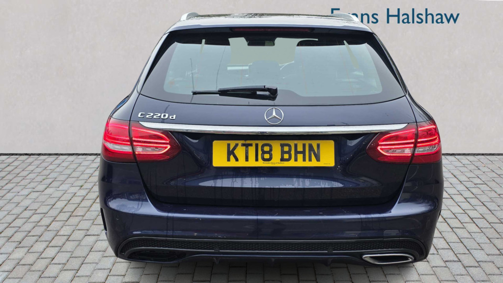 Mercedes-Benz C Class C220d Amg Line 9G-tronic 2018 KT18BHN Blue #3