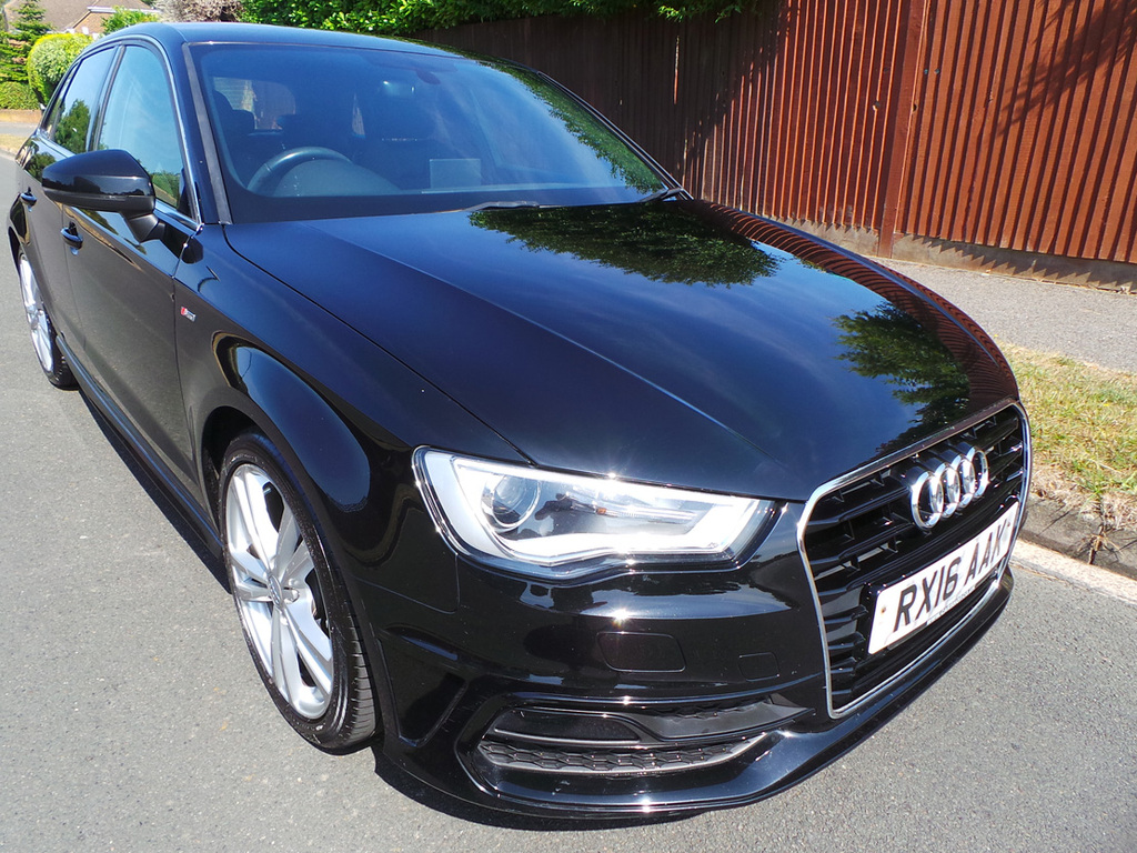 Audi A3 2016 A3 Sportback S Line Nav Tfsi RX16AAK Black #4