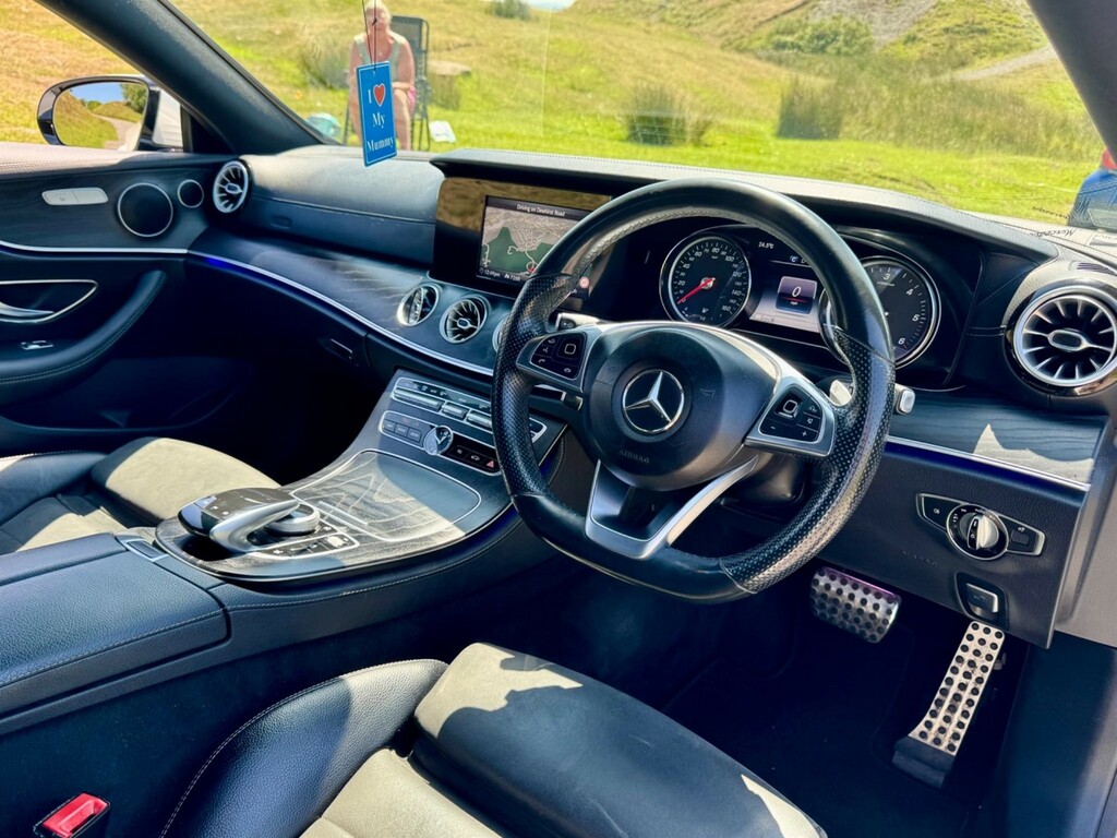 Mercedes-Benz E Class 2.0 D Amg Line G-tronic Euro 6 Ss YJ67WUY White #2