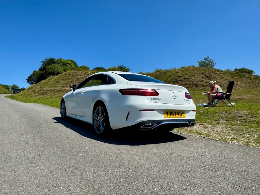Mercedes-Benz E Class 2.0 D Amg Line G-tronic Euro 6 Ss YJ67WUY White #4