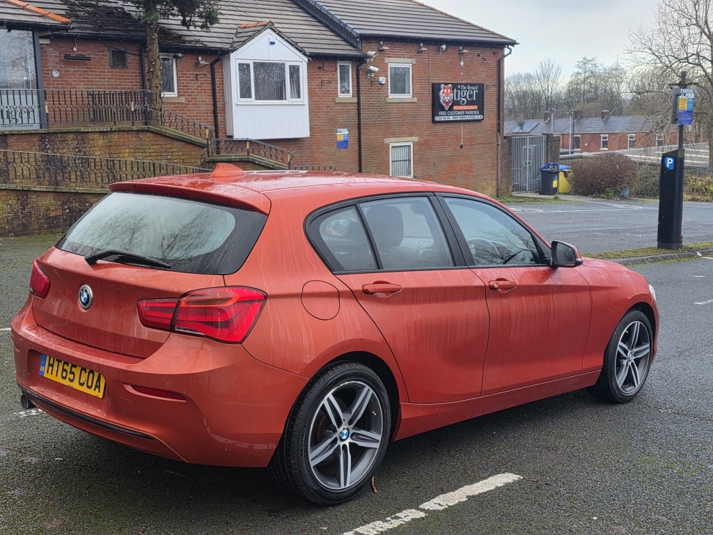 BMW 1 Series 1.5 116D Sport HT65COA Orange #5